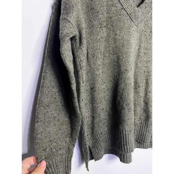 Madewell Womens Long Sleeve Bartlett Wool-Blend Sweater Pullover Green Size XL - Picture 4 of 6
